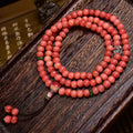 108 Beads Natural Camel Bone Mala Bracelet Tibetan Spiritual Protection Jewelry
