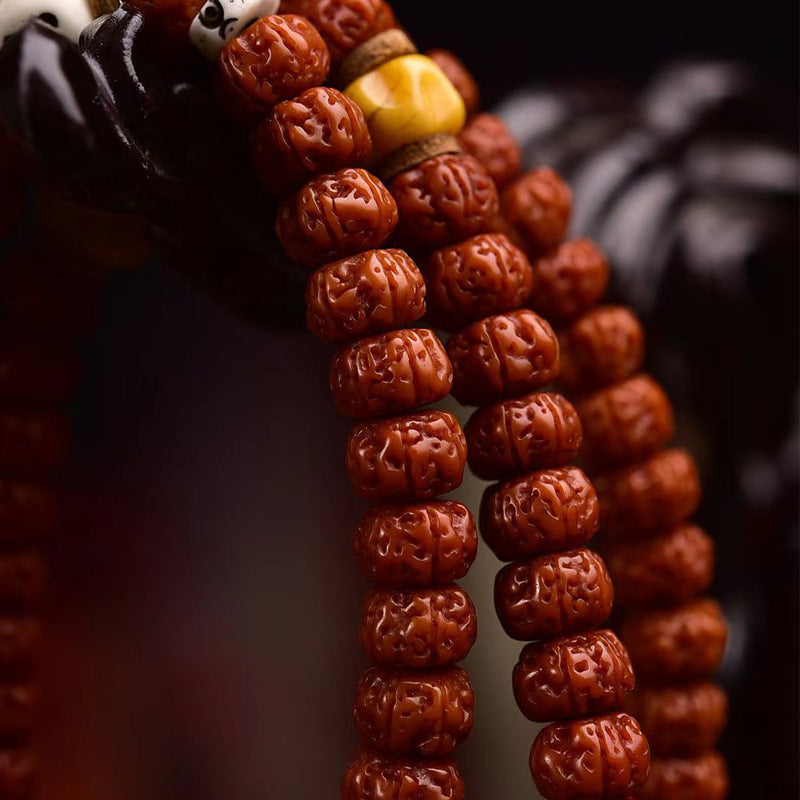 108 Bodhi Seed Mala Angle View