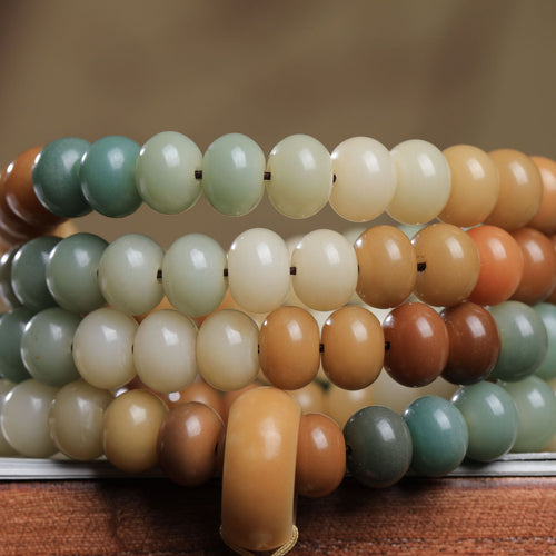108 Bodhi Seed Mala Bracelet Handmade Jewelry for Women Yoga & Meditation