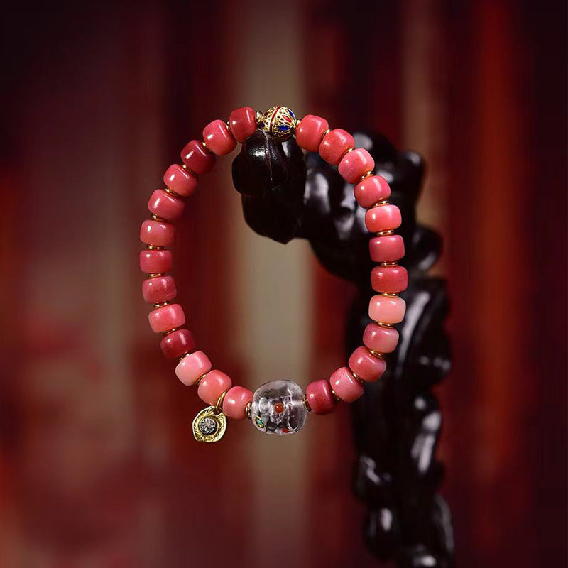 Full Blood Camel Bone Tibetan Bracelet Handmade for Inner Strength & Spiritual Protection