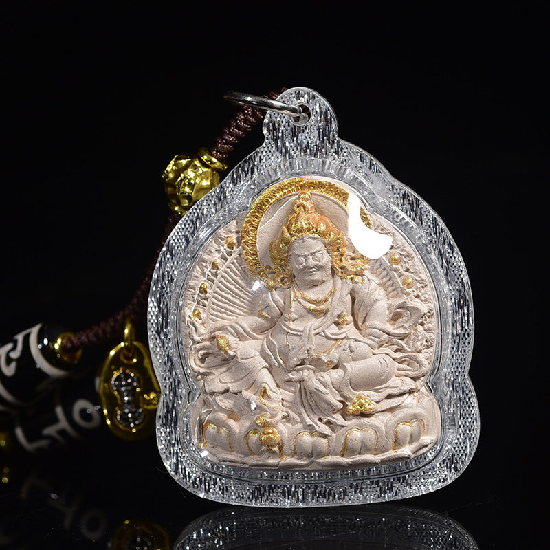 Thousand-Armed Chenrezig Pendant — Handmade Tibetan Buddhist Amulet