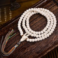 Tibetan 108 Bodhi Seed Mala Bracelet with Colorful Tassel