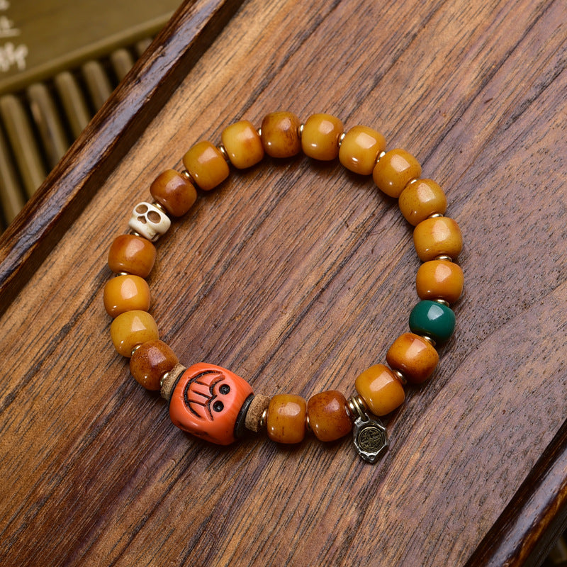 Yak Bone Tibetan Bracelet | Formless Buddha Mala for Mindfulness