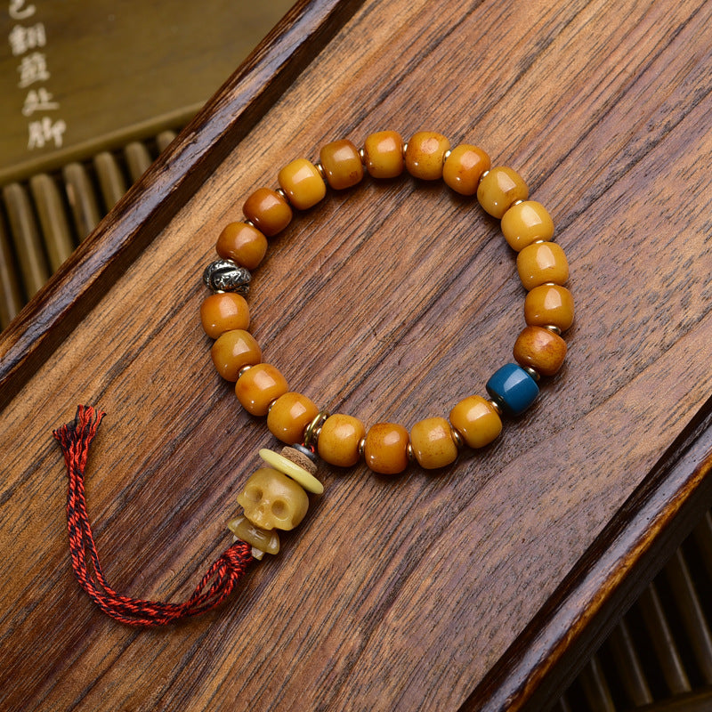 Yak Bone Tibetan Bracelet | Formless Buddha Mala for Mindfulness