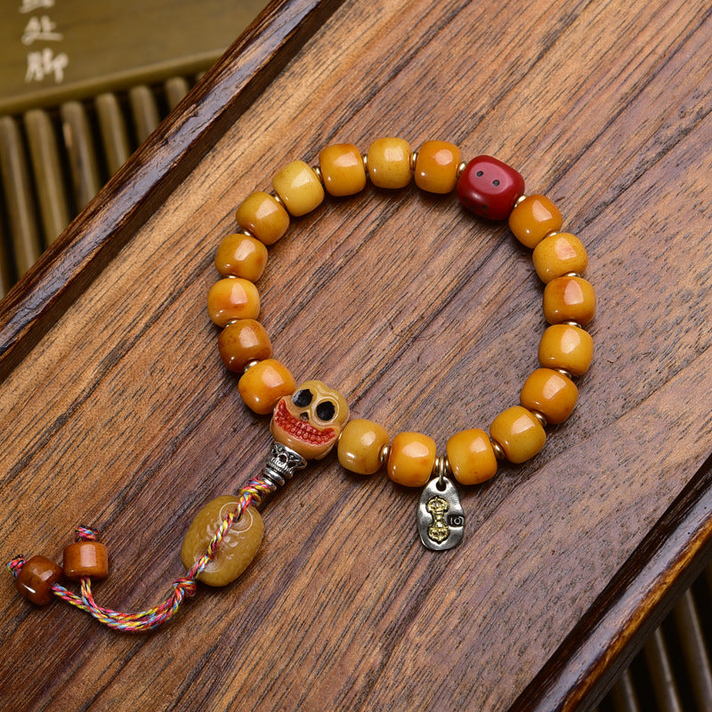 Yak Bone Tibetan Bracelet | Formless Buddha Mala for Mindfulness