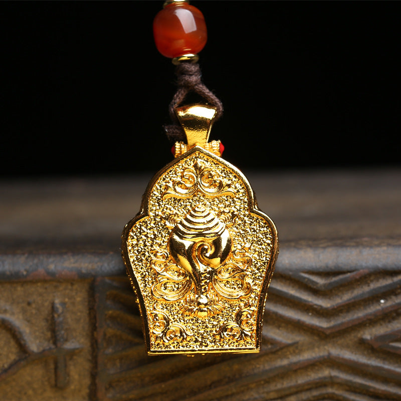 Hand-Painted Thangka Pendant – Tibetan Star Moon Bodhi 108 Mala
